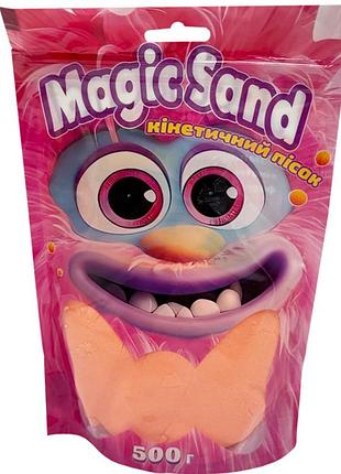 Креативна творчість "кінетичний пісок magic sand" 39403-7 помаранчевий 500 грам
