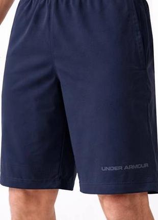 Шорти under armour чоловічі спортивні літні темно-сині холодок стрейч туреччина