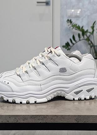 Кожаные кроссовки skechers оригинал