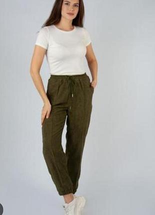 Вельветовые брюки joggers denim co