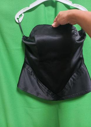 Корсетный топ из сатинового атласа с лифом и боковой молнией bravissimo