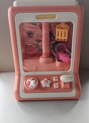 Автомат детский игровой с краном и игрушками pink
