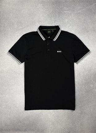 Hugo boss paddy футболка поло олд мані чорна оригінал l old money