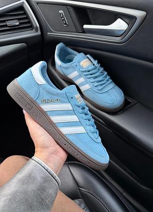 Стильные женские кроссовки adidas spezial blue white