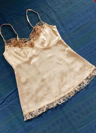 Стильная атласная майка корсетного типа под шёлк бренда new look Meq 10 eur 38