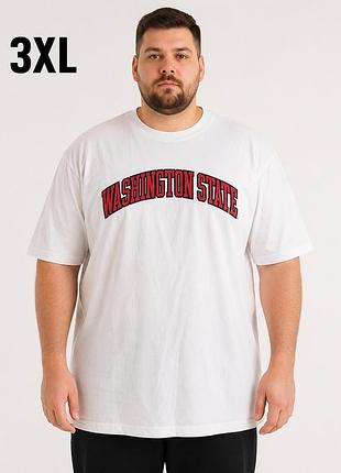 Футболка fanatics washington state біла чоловіча, xl, 100% бавовна