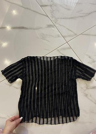 Сітчаста футболка zara