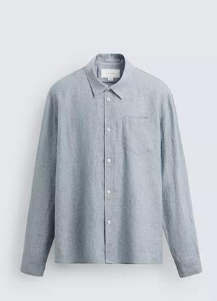 Рубашка лен на мальчика от zara