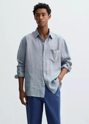 Сорочка льон на хлопчика від zara