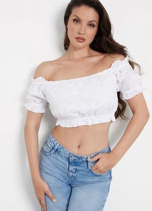 Неймовірно ефектний віскозний брендовий  кроп-топ від h&m.