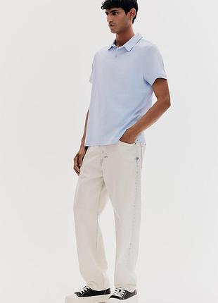 S h&amp;m новая фирменная мужская рубашка поло футболка slim fit подростковая