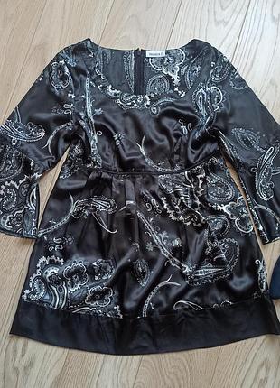 Атласная туника в бохо стиле