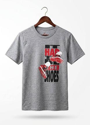 Футболка air jordan nike оригінал s сіра 10/10