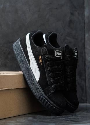 Жіночі кросівки puma suede xl black white