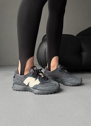 😍 кроссовки женские new balance 327 black/grey/white
