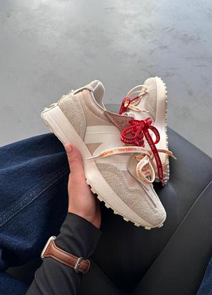 😍 кроссовки женские new balance 327 beige extreme laces