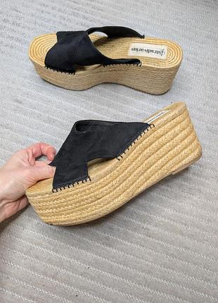 Шлепки платформа stradivarius 39 р 25.5 см