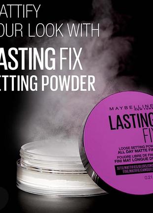 Maybelline lasting fox loose setting powder розсипчаста пудра для обличчя
