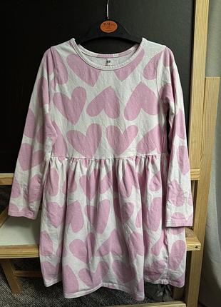 Сукня в сердечках h&m 122/128р