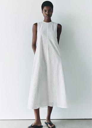 Платье zara l прошва