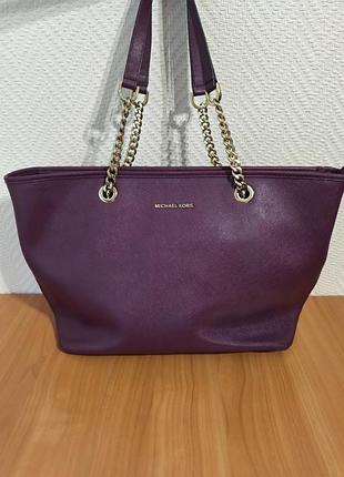 Michael kors оригинальная кожаная сумка