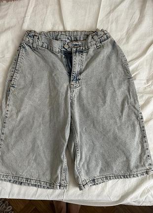 Шорти baggy стан новий колір світло голубий розмір на зріст 158 зроблено з бавовни