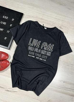 Футболка washed river island з принтом