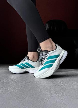 Кросівки жіночі adidas adizero boston 13 white/pure teal