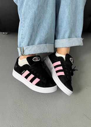 Кросівки жіночі adidas campus 00s black/pink