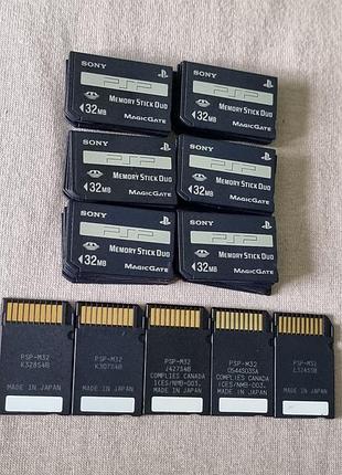 Неперевірена карта пам'яті 32 мб (не гб) sony memory stick duo соні