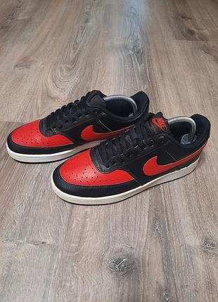Nike court vision low black red р.42, устілка 27 см, оригінал