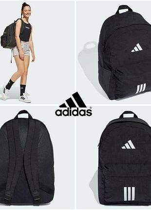 Рюкзак adidas essentials/ess bars3rs bp черный городской вместительный повседневный туристический для университета для прогулок для спорта