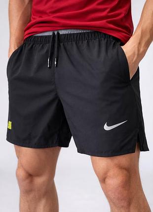 Чоловічі шорти nike dri-fit adv чорні спортивні літні для бігу та тренувань,легкі /холодок,плащівка