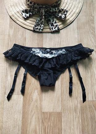 Соблазнительные трусики с подтяжками для чулок ann summers