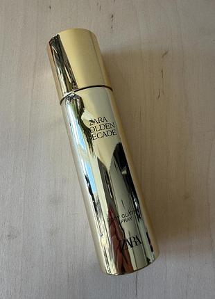 Спрей для тіла з шимером zara golden decade body glitter spray, 100 мл