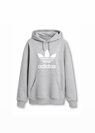Чоловіче сіре худі adidas originals trefoil s-m