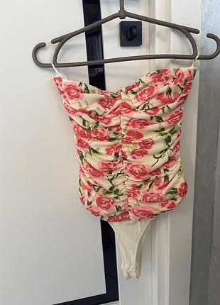 Корсетний боді zara