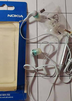 Навушники nokia wh-701 silver original