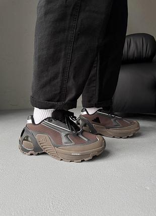 Кроссовки мужские adidas edge runner black/brown