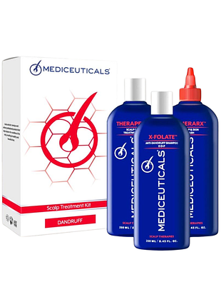 Набір від лупи mediceuticals dandruff scalp treatment kit