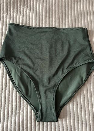 Нові жіночі плавки оливкового кольору. h&m, s