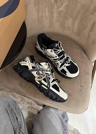 Стильные женские кроссовки asics gel-kahana 8 fl black white