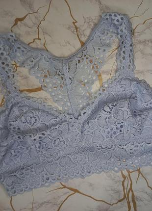 Бюстгальтер топ бралетт 80в м aerie мереиво
