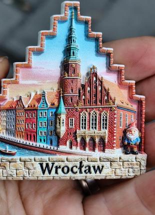 Магнит на холодильник польша wroclaw