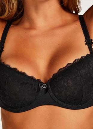 Бюстгальтер балконет 70d hunkemoller поролон