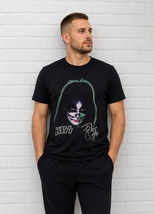 Чоловіча ретро рок-н-рол футболка група kiss пітер крісс