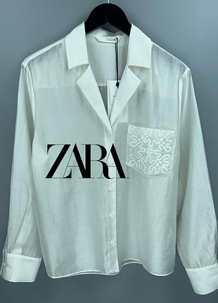 Сорочка з ліоселу zara в стилі loewe