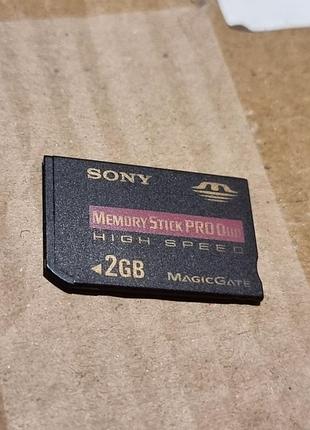Картка пам'яті 2 Гб (6 кб бітних) "типу-sony" high-speed 4.07/7.82 memory stick pro duo memorystick Соні-меморістик psp