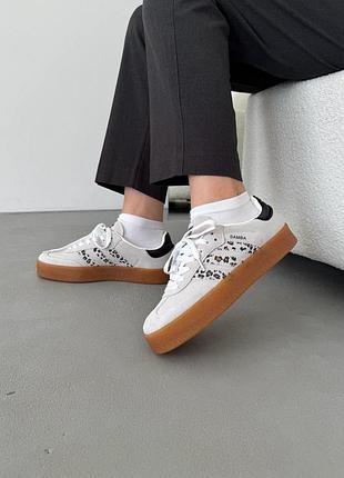 Кросівки жіночі adidas samba platform beige/leo