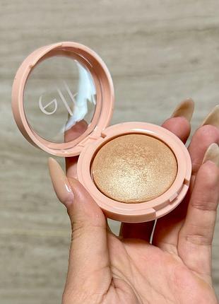 Запечений хайлайтер elf halo glow silky powder highlighter prosecco poppin